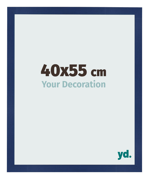 Bilderrahmen 40x55cm Dunkelblau Gewischt MDF Bologna Vorne Messe | Yourdecoration.de