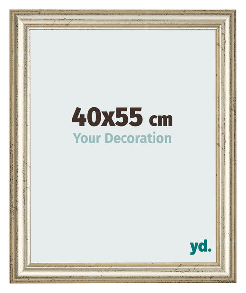 Bilderrahmen 40x55cm Metallglanz MDF Lazio Vorne Messe | Yourdecoration.de
