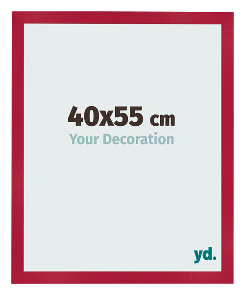 Bilderrahmen 40x55cm Rot MDF Bologna Vorne Messe | Yourdecoration.de