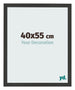 Bilderrahmen 40x55cm Schwarz Gemasert MDF Bologna Vorne Messe | Yourdecoration.de