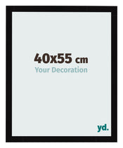 Bilderrahmen 40x55cm Schwarz Hochglanz MDF Bologna Vorne Messe | Yourdecoration.de