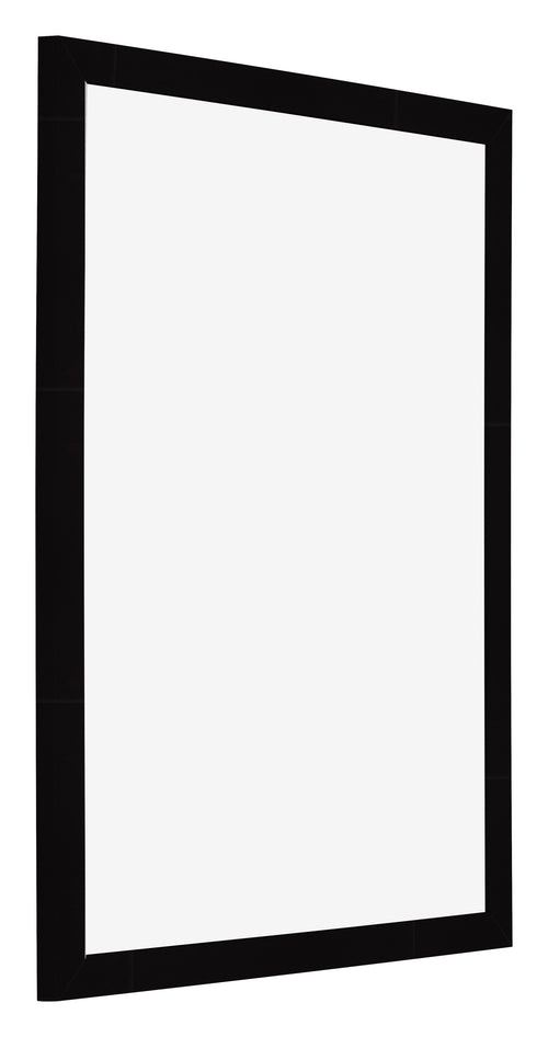 Bilderrahmen 40x55cm Schwarz Hochglanz MDF Bologna Vorne Schrag | Yourdecoration.de