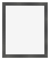 Bilderrahmen 40x55cm Schwarz Silber Poliert MDF Pisa Vorne | Yourdecoration.de