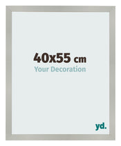 Bilderrahmen 40x55cm Silber Matt MDF Bologna Vorne Messe | Yourdecoration.de