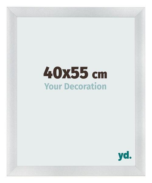 Bilderrahmen 40x55cm Silber Schwarz Gewischt MDF Pisa Vorne Messe | Yourdecoration.de