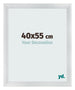 Bilderrahmen 40x55cm Silber Schwarz Gewischt MDF Pisa Vorne Messe | Yourdecoration.de