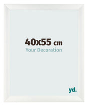 Bilderrahmen 40x55cm Weiß Vintage MDF Pisa Vorne Messe | Yourdecoration.de