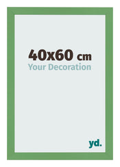 Bilderrahmen 40x60 cm Grun MDF Bologna Vorne Messe | Yourdecoration.de