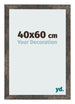 Bilderrahmen 40x60 cm Oxidiertes Metall MDF Bologna Vorne Messe | Yourdecoration.de