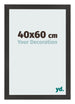 Bilderrahmen 40x60 cm Schwarz Matt MDF Bologna Vorne Messe | Yourdecoration.de