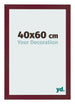 Bilderrahmen 40x60 cm Weinrot Gewischt MDF Bologna Vorne Messe | Yourdecoration.de