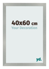Bilderrahmen 40x60cm Aluminium Gebürstet MDF Bologna Vorne Messe | Yourdecoration.de