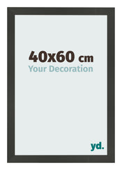 Bilderrahmen 40x60cm Antrazit MDF Bologna Vorne Messe | Yourdecoration.de