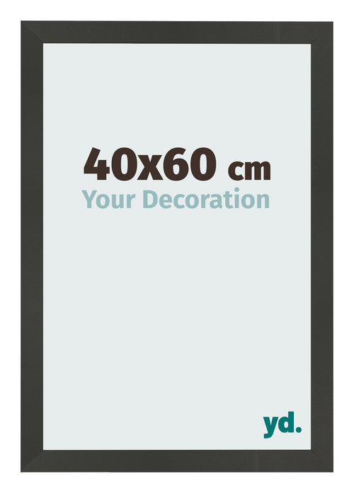 Bilderrahmen 40x60cm Antrazit MDF Bologna Vorne Messe | Yourdecoration.de