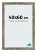 Bilderrahmen 40x60cm Blau Gold Meliert MDF Bologna Vorne Messe | Yourdecoration.de