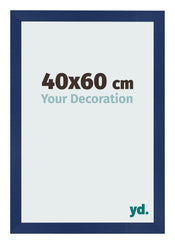 Bilderrahmen 40x60cm Dunkelblau Gewischt MDF Bologna Vorne Messe | Yourdecoration.de