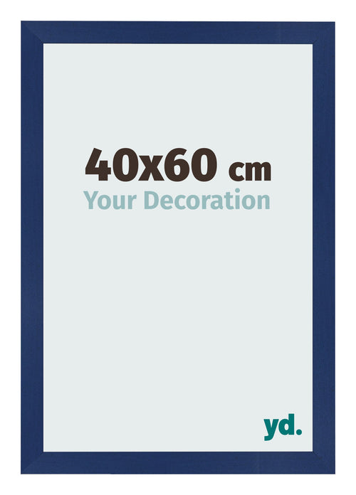 Bilderrahmen 40x60cm Dunkelblau Gewischt MDF Bologna Vorne Messe | Yourdecoration.de