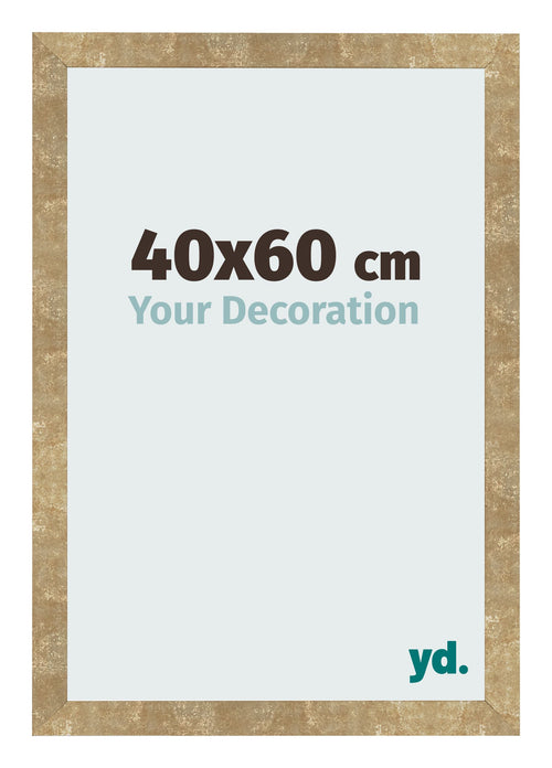 Bilderrahmen 40x60cm Gold Antik MDF Bologna Vorne Messe | Yourdecoration.de