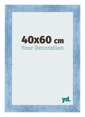 Bilderrahmen 40x60cm Hellblau Gewischt MDF Pisa Vorne Messe | Yourdecoration.de
