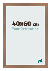Bilderrahmen 40x60cm Kupfer Dekor MDF Bologna Vorne Messe | Yourdecoration.de