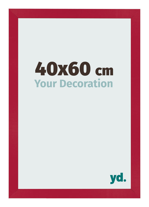 Bilderrahmen 40x60cm Rot MDF Bologna Vorne Messe | Yourdecoration.de