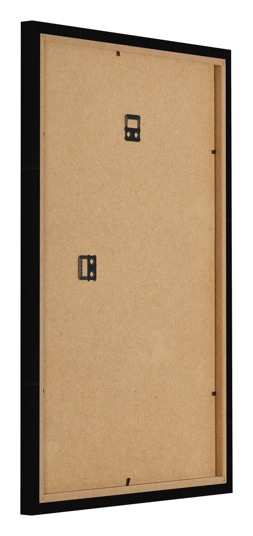 Bilderrahmen 40x60cm Schwarz Hochglanz MDF Bologna Ruckseite Schrag | Yourdecoration.de