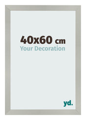 Bilderrahmen 40x60cm Silber Matt MDF Bologna Vorne Messe | Yourdecoration.de