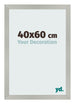 Bilderrahmen 40x60cm Silber Matt MDF Bologna Vorne Messe | Yourdecoration.de