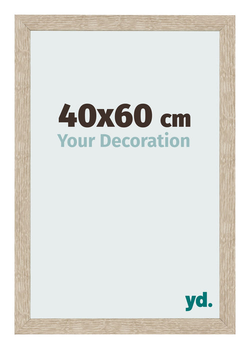 Bilderrahmen 40x60cm Sonoma Eiche MDF Bologna Vorne Messe | Yourdecoration.de