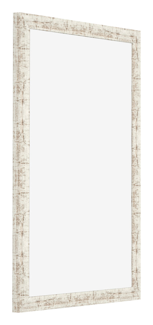Bilderrahmen 40x60cm Weiß Vintage MDF Bologna Vorne Schrag | Yourdecoration.de