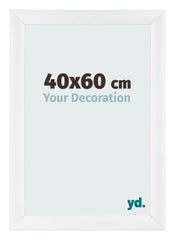 Bilderrahmen 40x60cm Weiß Vintage MDF Pisa Vorne Messe | Yourdecoration.de