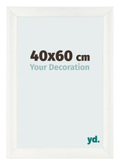 Bilderrahmen 40x60cm Weiß Vintage MDF Pisa Vorne Messe | Yourdecoration.de