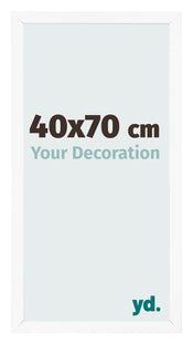 Bilderrahmen 40x70 cm Weiss Matt MDF Bologna Vorne Messe | Yourdecoration.de