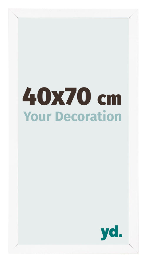 Bilderrahmen 40x70 cm Weiss Matt MDF Bologna Vorne Messe | Yourdecoration.de