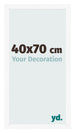 Bilderrahmen 40x70 cm Weiss Matt MDF Bologna Vorne Messe | Yourdecoration.de