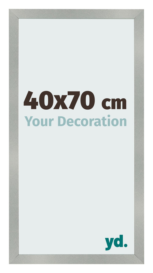 Bilderrahmen 40x70cm Aluminium Gebürstet MDF Bologna Vorne Messe | Yourdecoration.de