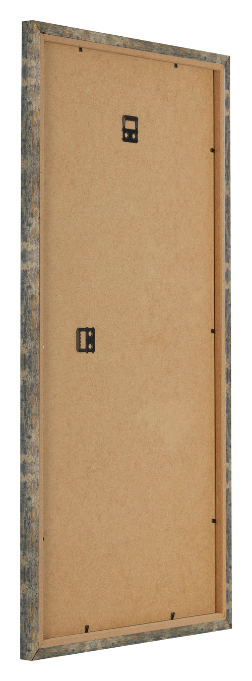 Bilderrahmen 40x70cm Blau Gold Meliert MDF Bologna Ruckseite Schrag | Yourdecoration.de