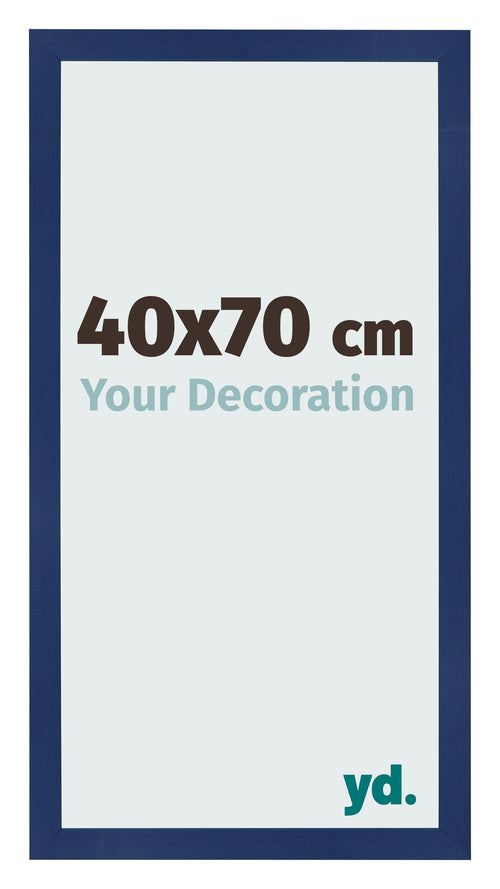 Bilderrahmen 40x70cm Dunkelblau Gewischt MDF Bologna Vorne Messe | Yourdecoration.de