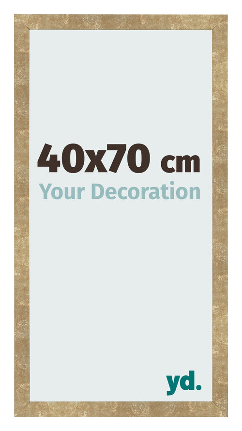 Bilderrahmen 40x70cm Gold Antik MDF Bologna Vorne Messe | Yourdecoration.de