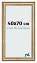 Bilderrahmen 40x70cm Gold Antik MDF Lazio Vorne Messe | Yourdecoration.de
