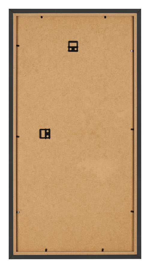 Bilderrahmen 40x70cm Schwarz Gemasert MDF Bologna Ruckseite | Yourdecoration.de