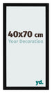 Bilderrahmen 40x70cm Schwarz Hochglanz MDF Bologna Vorne Messe | Yourdecoration.de