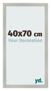 Bilderrahmen 40x70cm Silber Matt MDF Bologna Vorne Messe | Yourdecoration.de