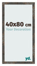 Bilderrahmen 40x80 cm Oxidiertes Metall MDF Bologna Vorne Messe | Yourdecoration.de