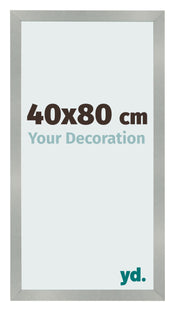 Bilderrahmen 40x80cm Aluminium Gebürstet MDF Bologna Vorne Messe | Yourdecoration.de