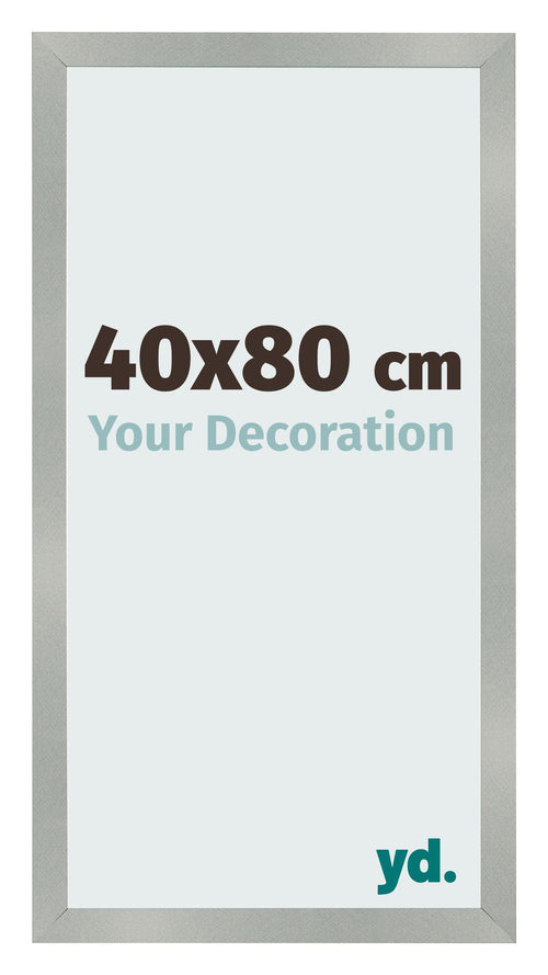 Bilderrahmen 40x80cm Aluminium Gebürstet MDF Bologna Vorne Messe | Yourdecoration.de