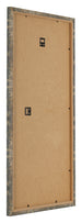 Bilderrahmen 40x80cm Blau Gold Meliert MDF Bologna Ruckseite Schrag | Yourdecoration.de