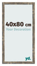 Bilderrahmen 40x80cm Blau Gold Meliert MDF Bologna Vorne Messe | Yourdecoration.de