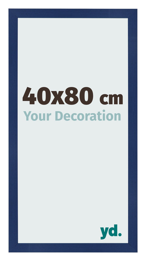 Bilderrahmen 40x80cm Dunkelblau Gewischt MDF Bologna Vorne Messe | Yourdecoration.de