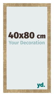 Bilderrahmen 40x80cm Gold Antik MDF Bologna Vorne Messe | Yourdecoration.de